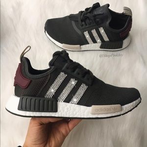 adidas nmd r1 sneakers size 6 bedazzled Swarovski crystal